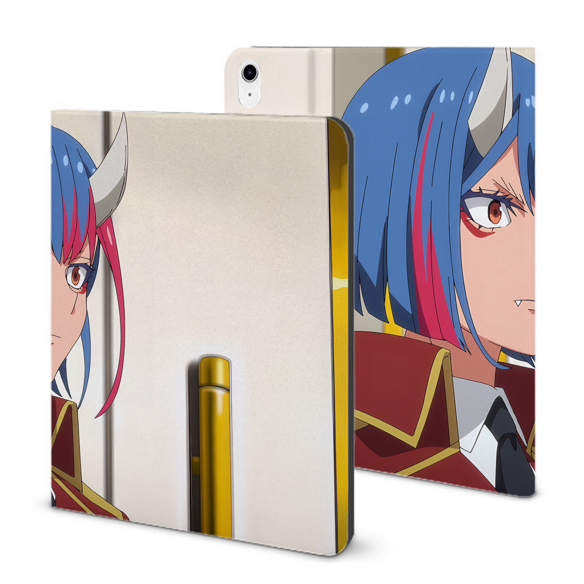 （画像用） 転スラ Regarding Reincarnated to Slime IPad ケース ブック型 PUレザー TPU 耐衝撃 軽量 薄型 ペン収納なし 全面保護 IPad 各モデル対応